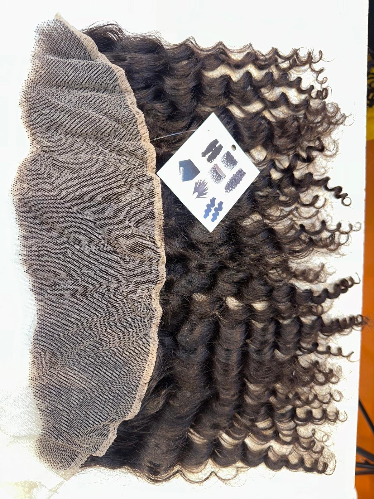 13/4 Frontal Curly Hair